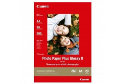 Canon 2311B019 Photo Paper Plus Glossy, carta fotografica, lucido, bianco, A4, 260,275 g/m2, 20 pz PP-201 A4, in