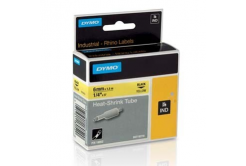 Dymo Rhino 18052, S0718270, 6mm x 1,5m testo nera / sfondo giallo, nastro originale