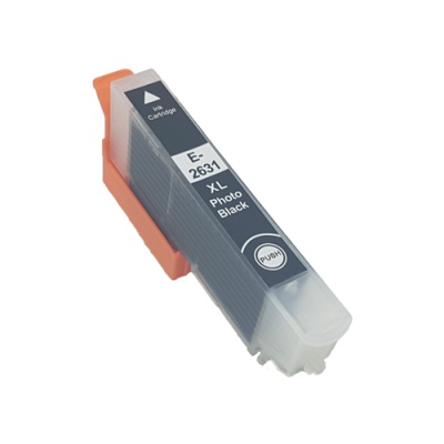 Epson T2631 XL foto nero (photo black) cartuccia compatibile