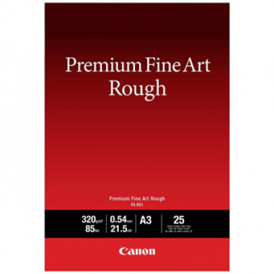 Canon Fine Art Rough, carta fotografica, opaco, bianco, A3, 320 g/m2, 25 pz 4562C003, getto d'inchiostro