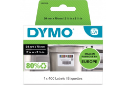 Dymo 2187329, 54mm x 70mm, 400ks, etichette bianche rimovibili per il controllo degli alimenti