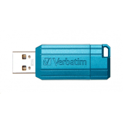 Verbatim 49068 Flash Drive Hi-Speed Store 'n' Go, 16GB, Pinstripe, USB 2.0, Blu caraibico