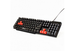 Red Fighter K1, tastiera US, gaming, retroilluminato tipo wired (USB), nero, 3 barvy retroilluminazione