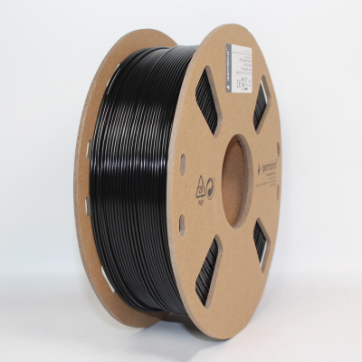 Gembird 3DP-PETG1.75-01-BK, 3D filamento, PETG, 1,75mm, 1000g, Nero (Black)