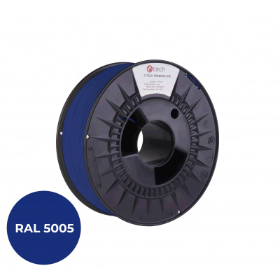 C-Tech  3DF-P-TPU90A-1.75-5005 3D filamento, PREMIUM LINE, TPU 90A, flessibile, RAL5005 1,75mm, 1000g, Blu segnale (Signal blue)