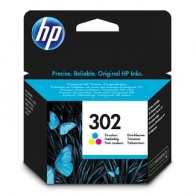 HP 302 F6U65AE colore (color) cartuccia originale