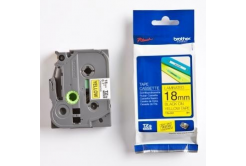 Brother TZ-641 / TZe-641, 18mm x 8m, testo nera / sfondo giallo, nastro originale