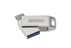 MyMedia MyDual USB 3.2 Gen 1, USB 3.2 Gen 1, 16GB, 69268, stříbrný, 69268, USB A / USB C, s otočnou krytkou
