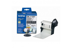 Brother DK-11207, 58mm, etichette su CD, rotolo etichette