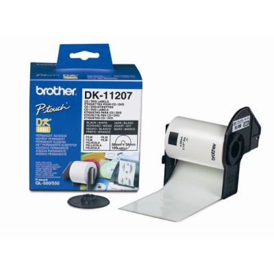 Brother DK-11207, 58mm, etichette su CD, rotolo etichette, 100 etichette