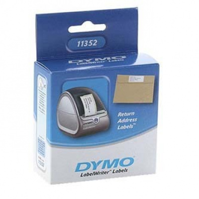 Dymo 11352, S0722520, 25mm x 54mm, bianco etichette di carta per l'indirizzo di ritorno