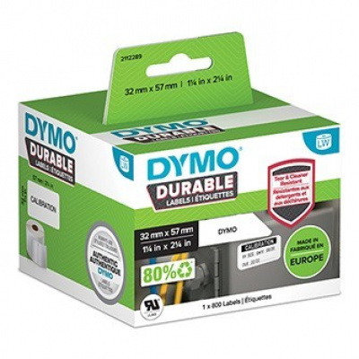 Dymo 2112289, 32mm x 57mm, bianco etichette in polipropilene
