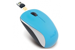 Genius Mouse NX-7000 31030109109, 1200DPI, 2.4 [GHz], ottica, 3sp\., senza fili, blu, Blue-Eye sensore