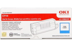 OKI 44318607 ciano (cyan) toner originale