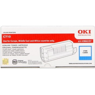 OKI 44318607 ciano (cyan) toner originale
