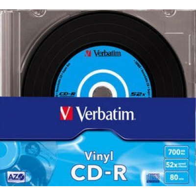VERBATIM CD-R(10-Pack)Slim/vinile/DLP/52x/700MB
