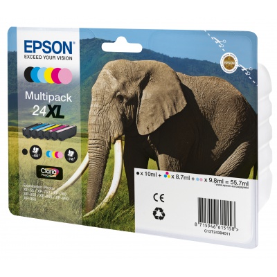 Epson 24XL T2438 C13T24384011 colore (CMYK) multipack di cartucce originali