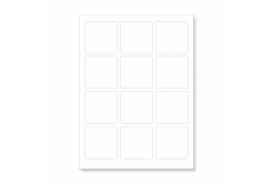 Etichette autoadesive 60 x 60 mm, 12 etichette, A4, 100 fogli