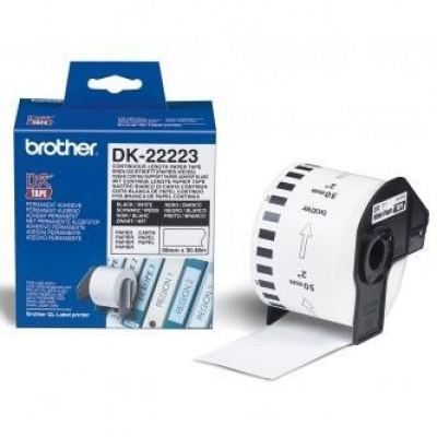 Brother DK-22223, 50mm x 30,48m, etichette di carta