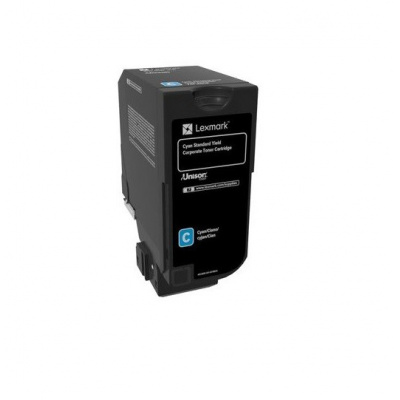 Lexmark 74C2SCE ciano (cyan) toner originale