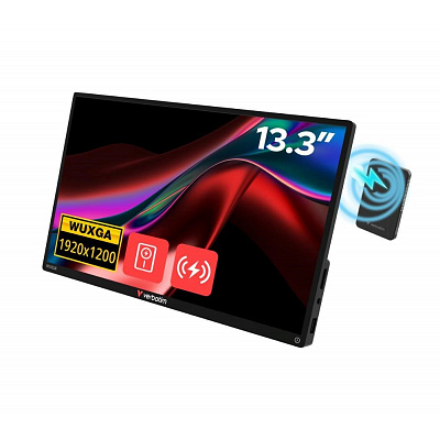 Verbatim Monitor portatile 13.3", WUXGA 1920x1200, nero
