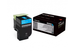 Lexmark 80C0S20 ciano (cyan) toner originale