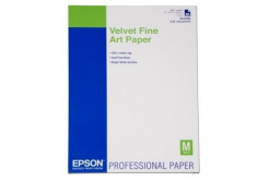 Epson S042096 Velvet Fine Art Paper, um?lecký papír, sametový, bílý, A2, 260 g/m2, 25 ks, S042096, 