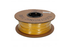 Tubo ovale in PVC per marcatura, diametro 2,0-2,8mm, sezione trasversale 0,75-1,0mm, giallo, 100m