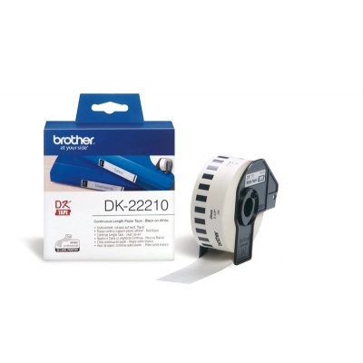 Brother DK-22210, 29mm x 30,48m, rotolo di carta originale
