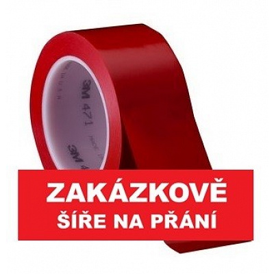 3M 471 Nastro adesivo di marcatura in PVC, resistente all'abrasione, rosso 9 mm x 33 m