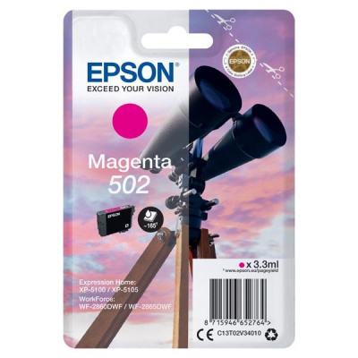 Epson 502 T02V34010 magenta (magenta) cartuccia originale