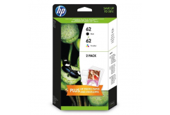 HP 62 N9J71AE nero/colore (black/color) multipack di cartucce originali
