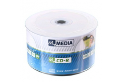 MyMedia CD-R, 69206, confezione da 50, 700MB, 52x, 80 min., 12 cm, stampabile, Standard, ampia area stampabile