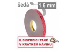 3M VHB™ GPH-160GF Oboustranně silně lepicí páska, tl. 1,6 mm 19 mm x 33 m