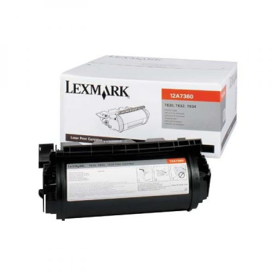 Lexmark 12A7360 nero (black) toner originale