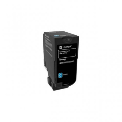 Lexmark 74C20CE ciano (cyan) toner originale