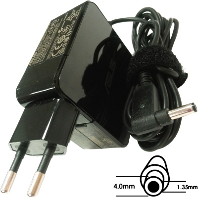 Adattatore originale Asus 45W19V (BLK) con spina EU (B0A001-00230300)