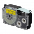 Nastro compatibile con Casio XR-24YW1, 24mm x 8m, testo nera / sfondo giallo