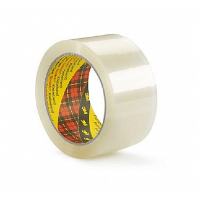 3M 371 Nastro da imballaggio, trasparente 48 mm x 66 m
