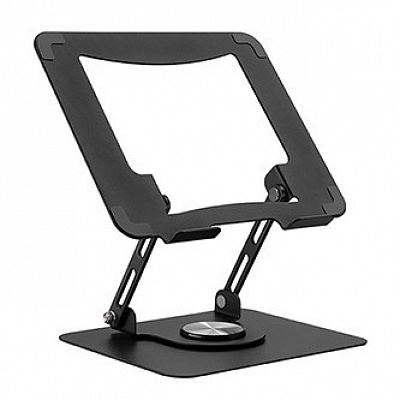 Powerton ERGO ANGULO supporto per notebook pieghevole e girevole, nero