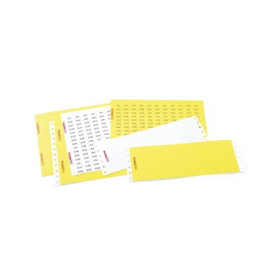 Partex etichette autoadesive PFA20018KT4, 9,5 x 17,5 mm, giallo, 352 pz A4, 1 foglio