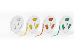 Partex PLTC100000B4VP nastro autoadesivo in poliestere 100mmx60m, giallo