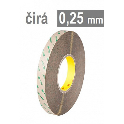 3M VHB™ 9473, sp. 0,25 mm, sottile nastro biadesivo trasparente senza supporto 50 mm x 55 m