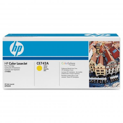 HP 307A CE742A giallo (yellow) toner originale