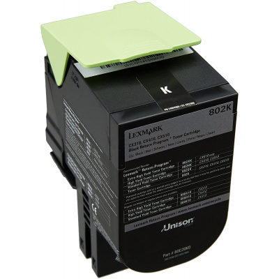 Lexmark 80C20K0 nero (black) toner originale