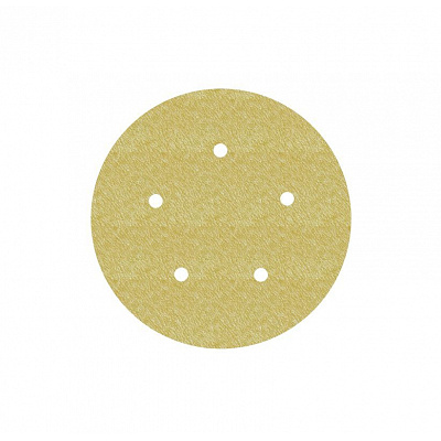 Disco abrasivo 3M 255P GOLD, velcro (Hookit), diametro 125 mm, 5 fori P080