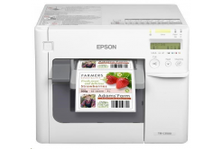 Epson ColorWorks C3500, cutter, disp., USB, Ethernet, NiceLabel, white