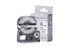 Epson LC-SS6KW, 6mm x 8m, testo nera / sfondo bianco, nastro compatibile