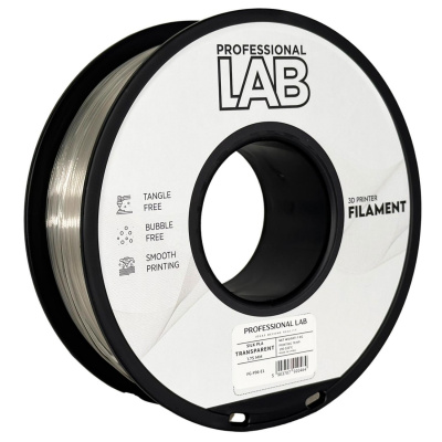 Professional Lab FG-P96-E1, 3D filamento, PLA Silk, 1,75mm, 1000g, Trasparente (Transparent)