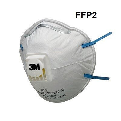 3M Semimaschera filtrante 8822 (FFP2 NR D) con valvola di espirazione 10 pz